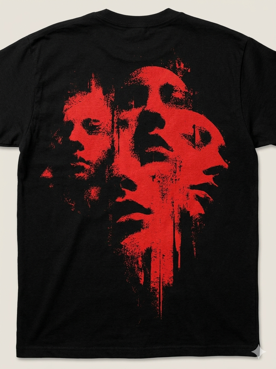 Darkness Horizon Graphic T-Shirt – Horror Streetwear Oversized Tee