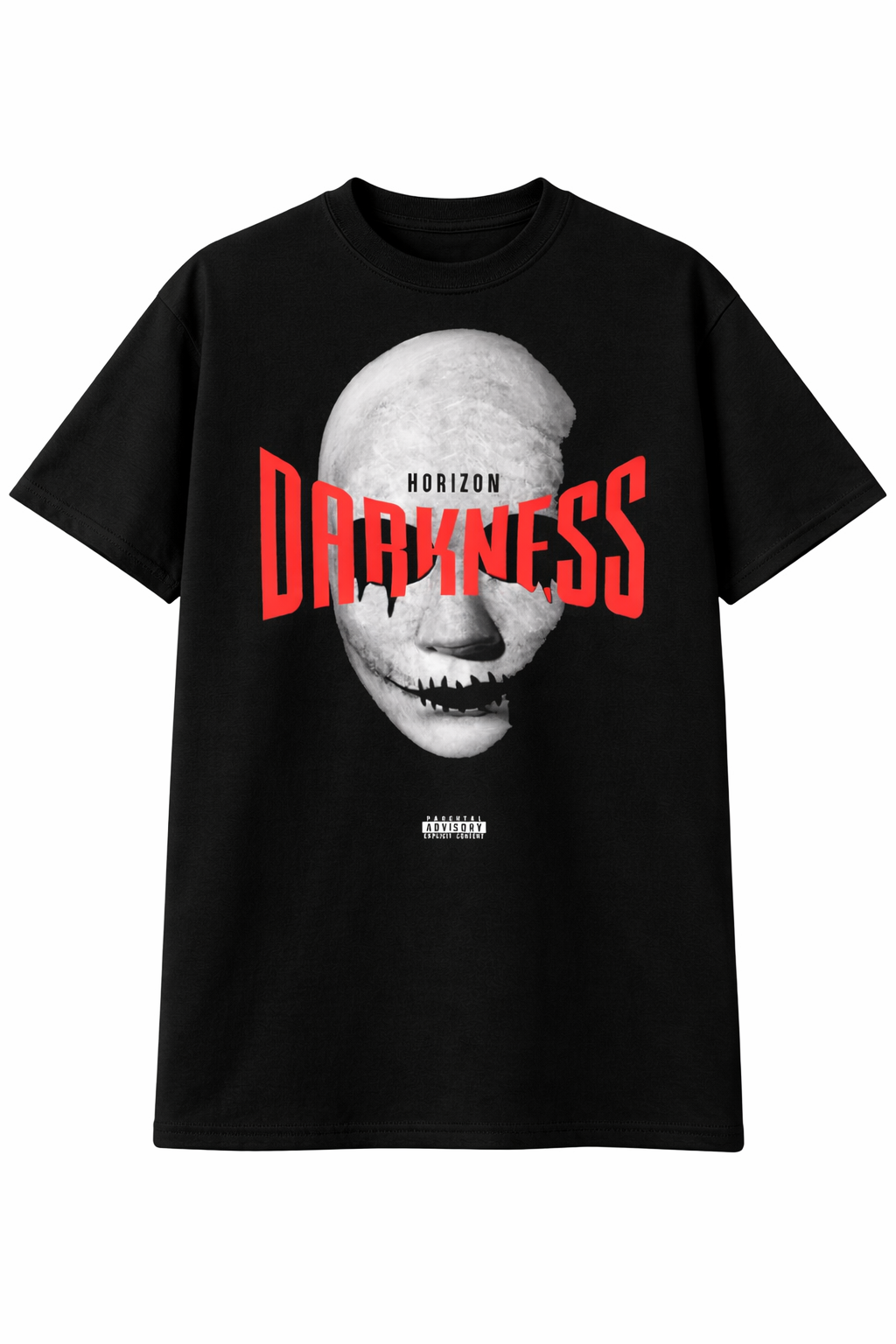 Darkness Horizon Graphic T-Shirt – Horror Streetwear Oversized Tee