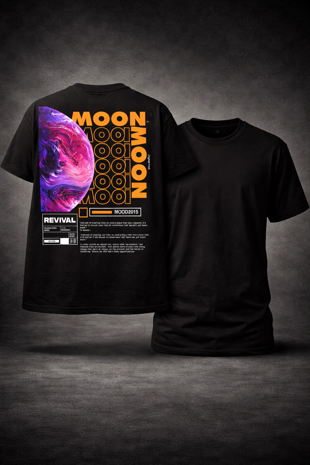 Moon Revival Graphic T-Shirt – Futuristic Streetwear Space Tee