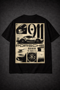 Luxury Car Graphic T-Shirt – Turbo Sports Streetwear Oversized Black Tee