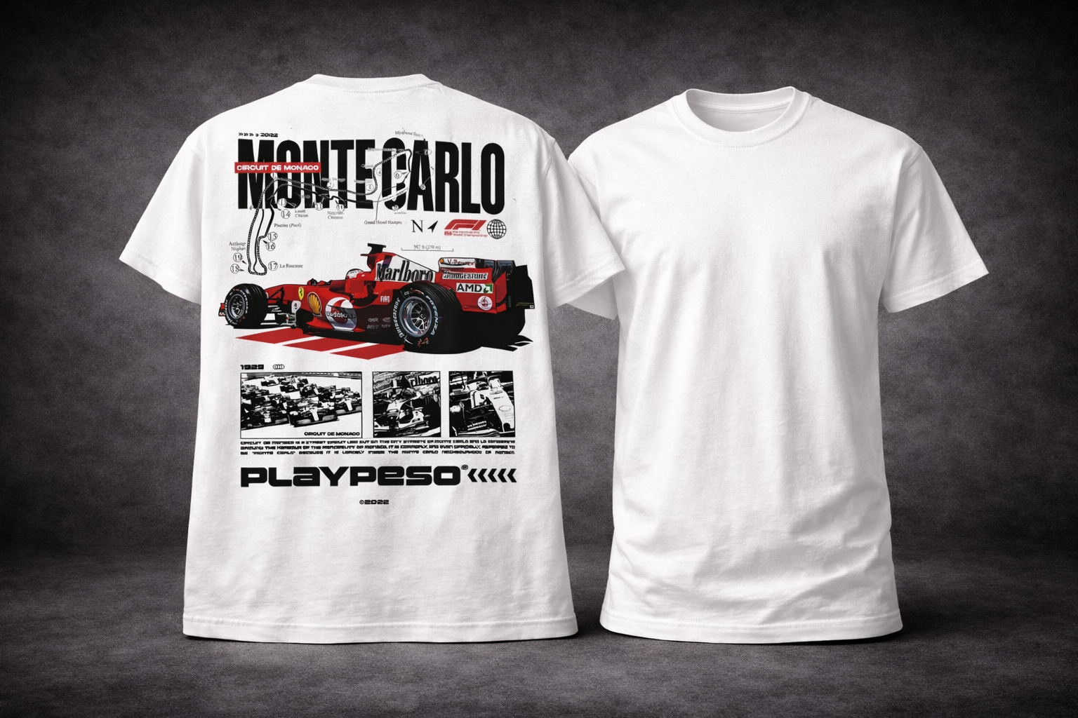 Monte Carlo F1 Graphic T-Shirt – Premium Motorsport Streetwear Tee for Men