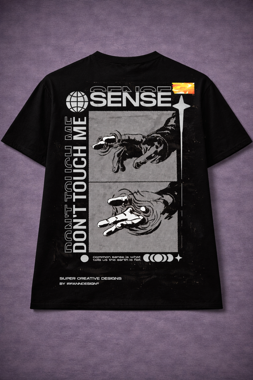 Don’t Touch Me Graphic T-Shirt – Abstract Streetwear Sense Design Tee