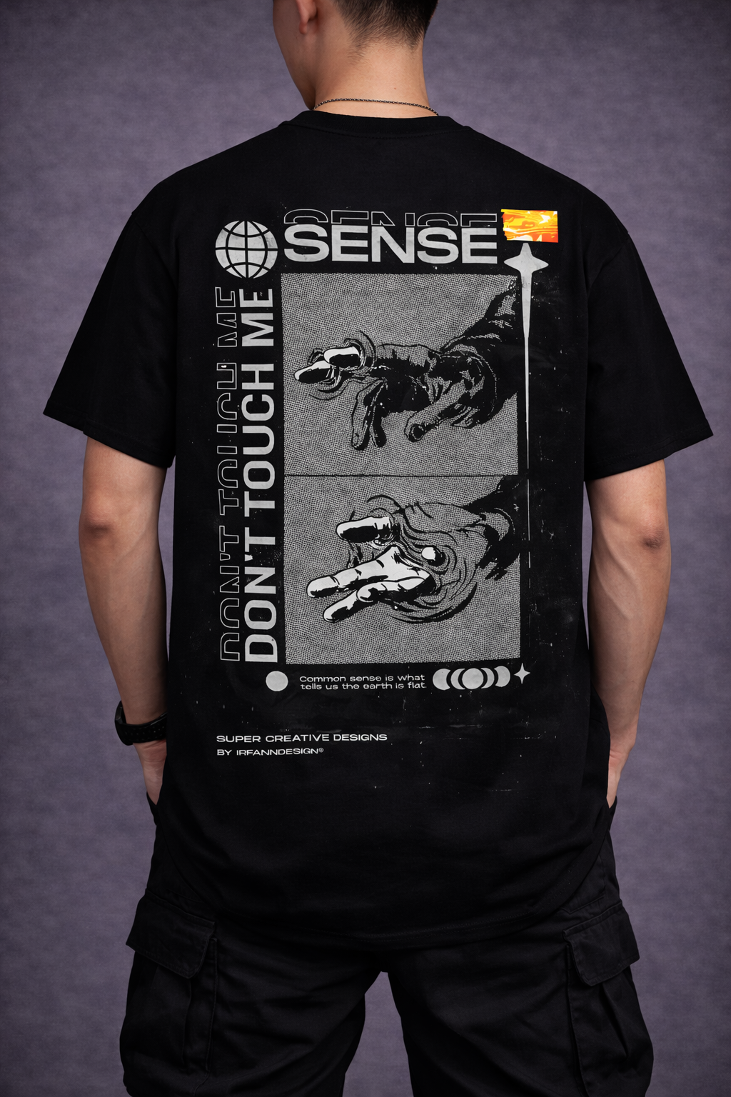 Don’t Touch Me Graphic T-Shirt – Abstract Streetwear Sense Design Tee
