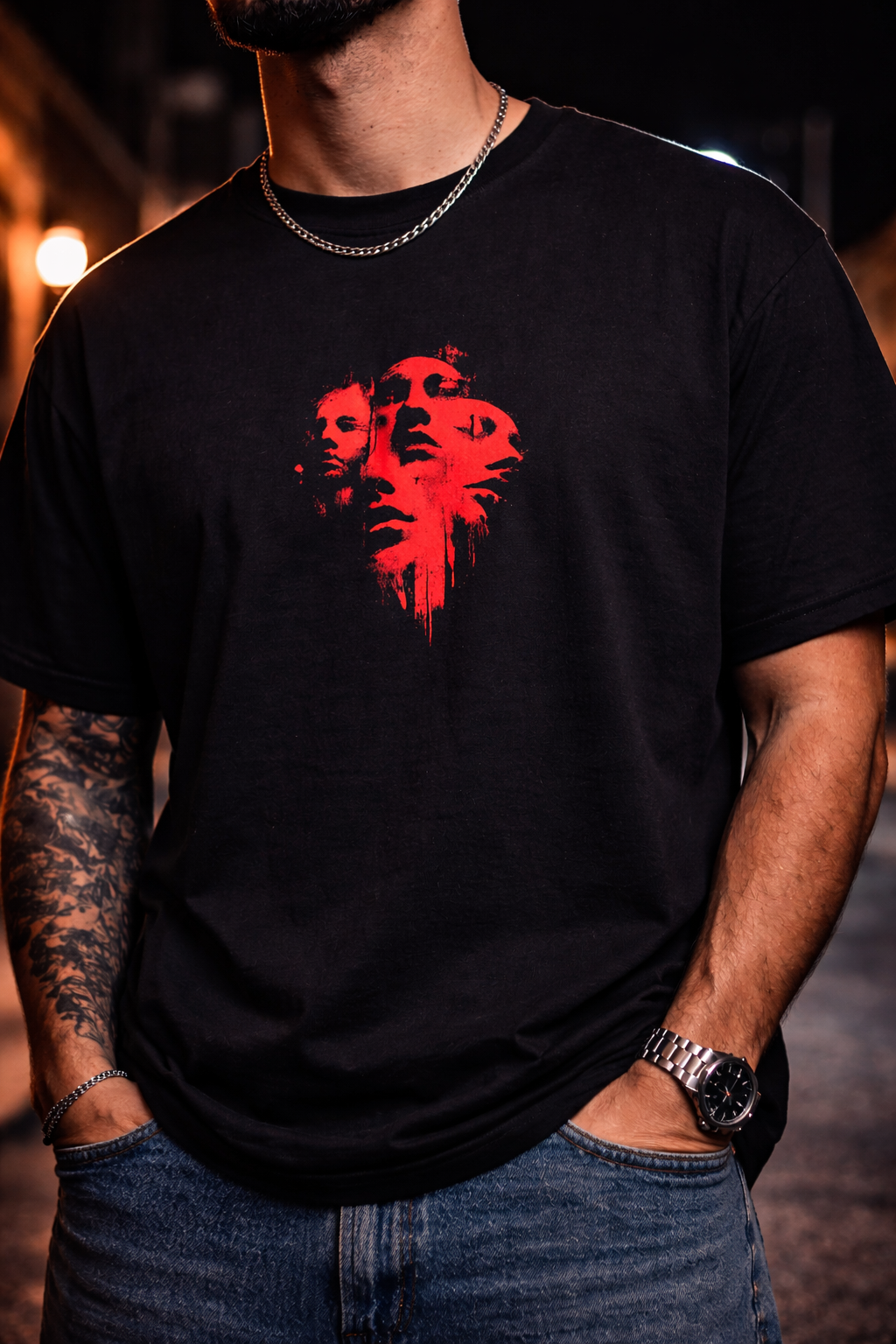 Overthinking Graphic T-Shirt – Dark Aesthetic Streetwear Tee for Men
